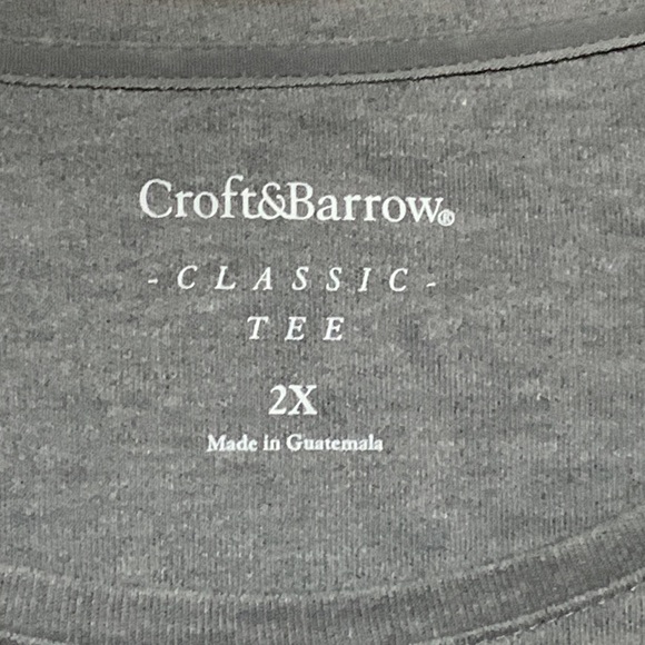 🆕 CROFT & BARROW - CLASSIC TEE (2X) NWT! Black , Lace Reindeer across Front. - Picture 4 of 8